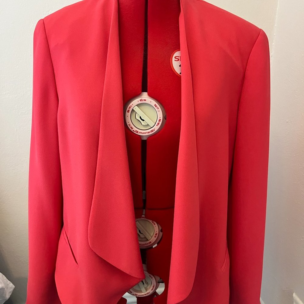 Vince Camuto Pink Drape Front Blazer View 2